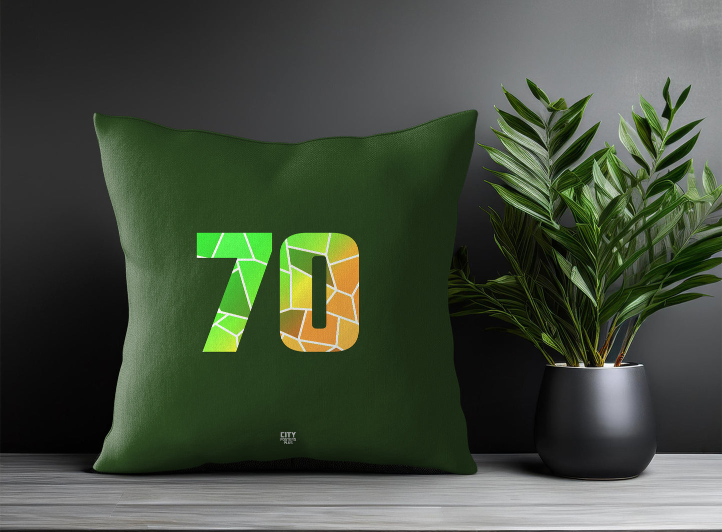 Print Deliver Plus 70 Number Square & Rectangle Pillow Cases | Modern Numeric Throw Pillow Covers 