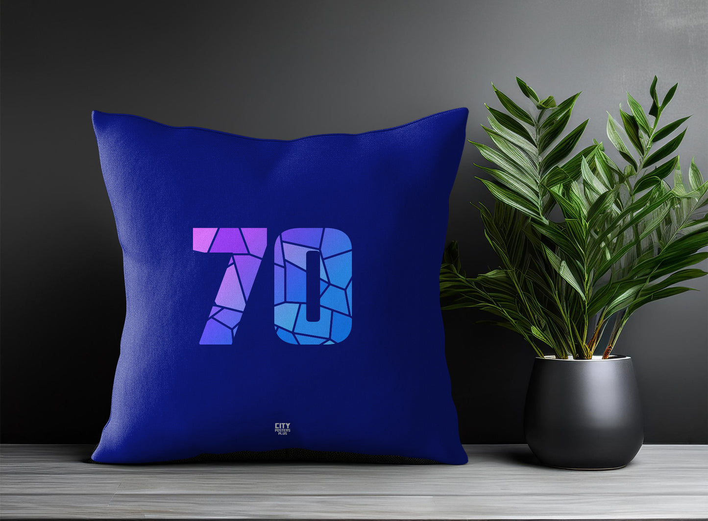 Print Deliver Plus 70 Number Square & Rectangle Pillow Cases | Modern Numeric Throw Pillow Covers 