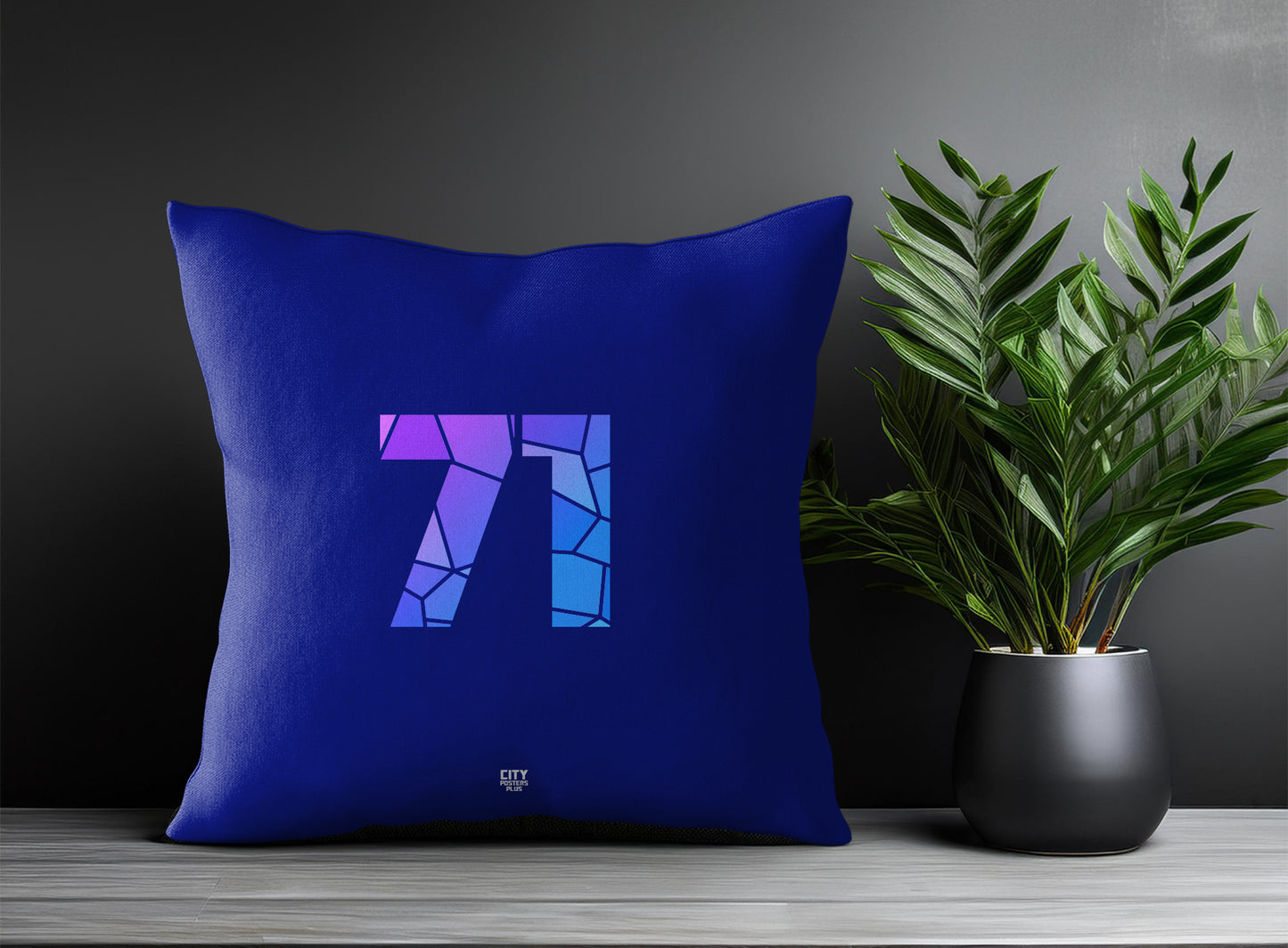 Print Deliver Plus 71 Number Square & Rectangle Pillow Cases | Modern Numeric Throw Pillow Covers 