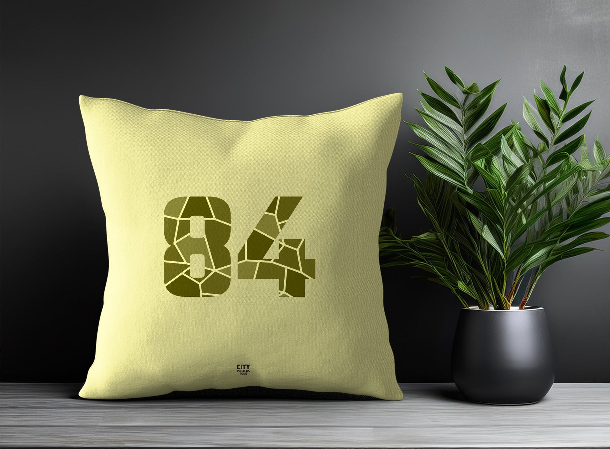 Print Deliver Plus 84 Number Square & Rectangle Pillow Cases | Modern Numeric Throw Pillow Covers 