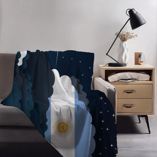 Argentina Night Clouds Blankets & Throws | Premium Soft Blankets | City Posters Plus
