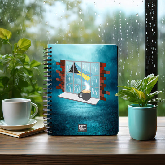 Bahamas Coffee Rain Notebook