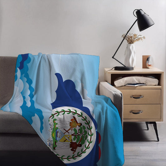 Belize Day Clouds Blankets & Throws | Soft Premium Blankets | City Posters Plus