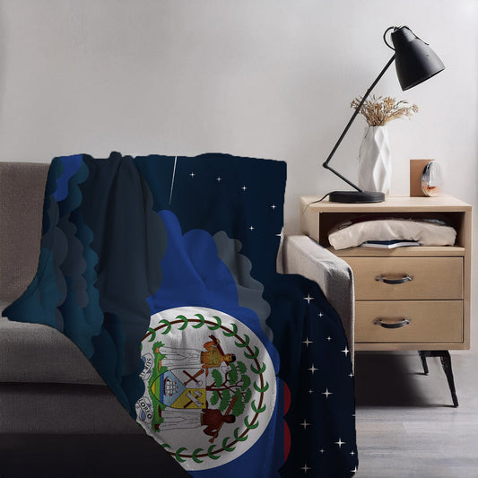 Belize Night Clouds Blankets & Throws | Premium Soft Blankets | City Posters Plus