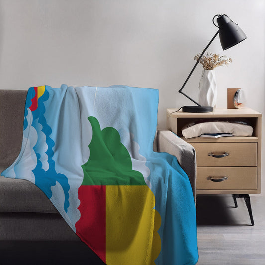 Benin Day Clouds Blankets & Throws | Soft Premium Blankets | City Posters Plus