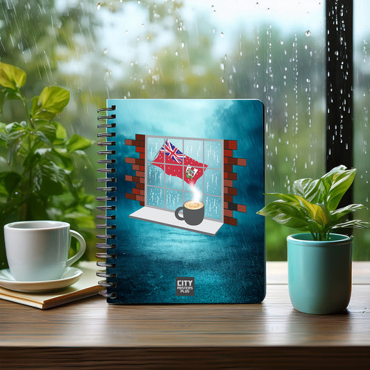 Bermuda Coffee Rain Notebook