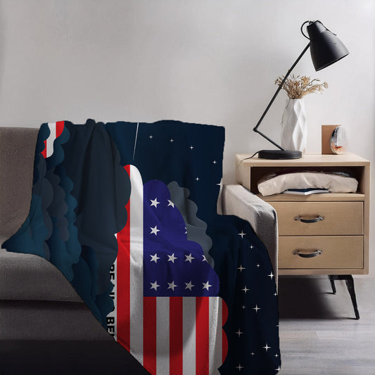 Bikini Atoll Night Clouds Blankets & Throws | Premium Soft Blankets | City Posters Plus