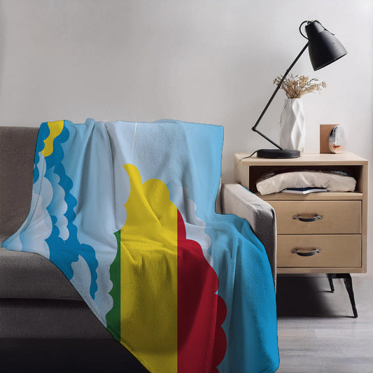 Bolivia Day Clouds Blankets & Throws | Soft Premium Blankets | City Posters Plus