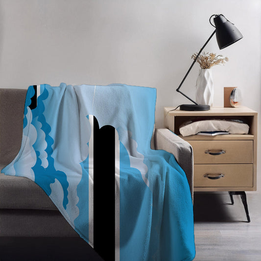 Botswana Day Clouds Blankets & Throws | Soft Premium Blankets | City Posters Plus