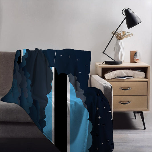 Botswana Night Clouds Blankets & Throws | Premium Soft Blankets | City Posters Plus