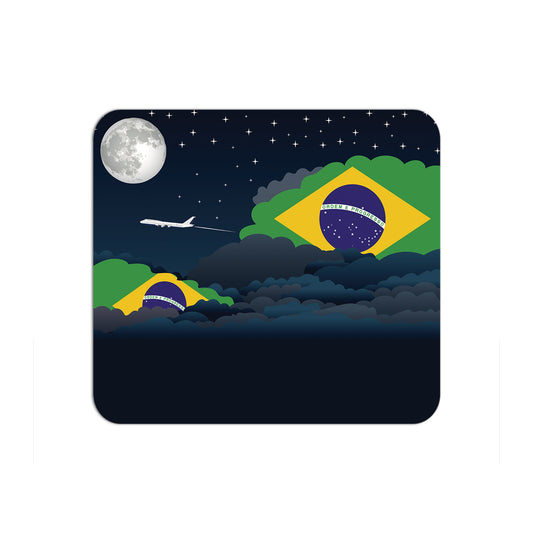 Brazil Airplane Airport Flight Night Clouds Mousepad 