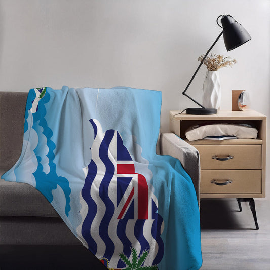 British Indian Ocean Territory Day Clouds Blankets & Throws | Soft Premium Blankets | City Posters Plus