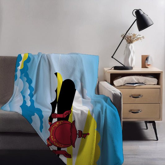Brunei Day Clouds Blankets & Throws | Soft Premium Blankets | City Posters Plus