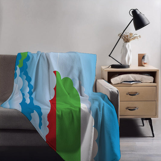 Bulgaria Day Clouds Blankets & Throws | Soft Premium Blankets | City Posters Plus