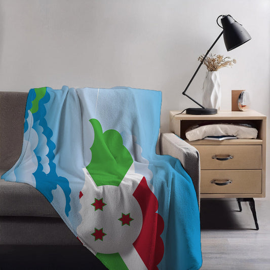 Burundi Day Clouds Blankets & Throws | Soft Premium Blankets | City Posters Plus