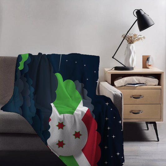 Burundi Night Clouds Blankets & Throws | Premium Soft Blankets | City Posters Plus