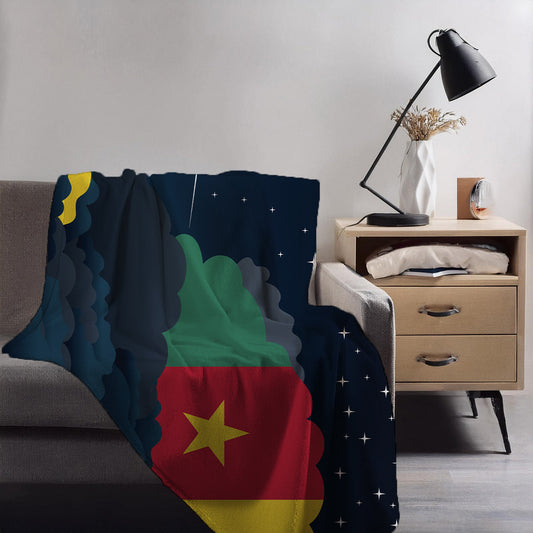 Cameroon Night Clouds Blankets & Throws | Premium Soft Blankets | City Posters Plus