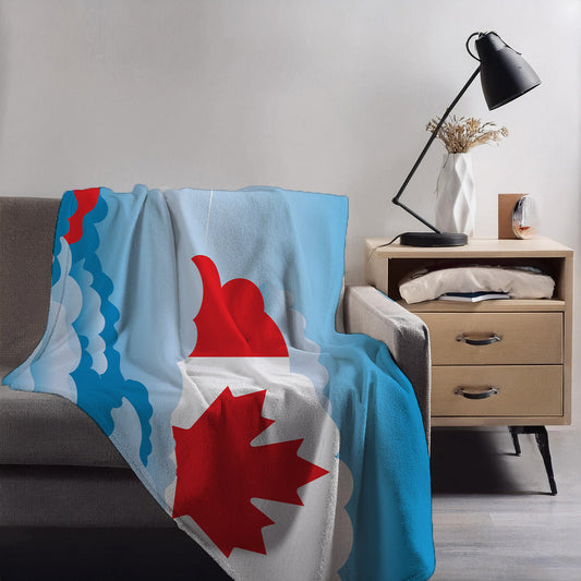 Canada Day Clouds Blankets & Throws | Soft Premium Blankets | City Posters Plus