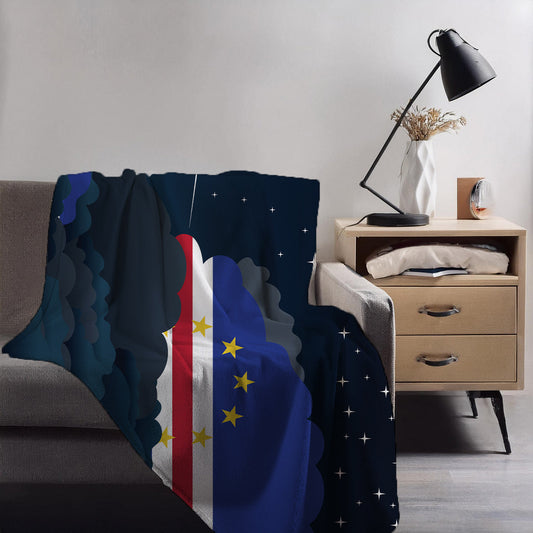 Cape Verde Night Clouds Blankets & Throws | Premium Soft Blankets | City Posters Plus