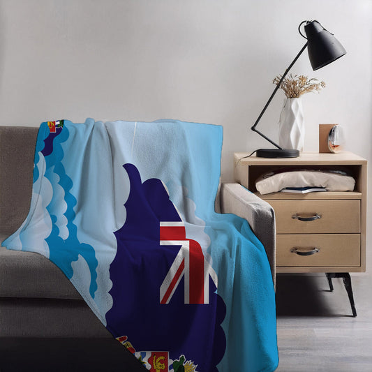 Cayman Islands Day Clouds Blankets & Throws | Soft Premium Blankets | City Posters Plus