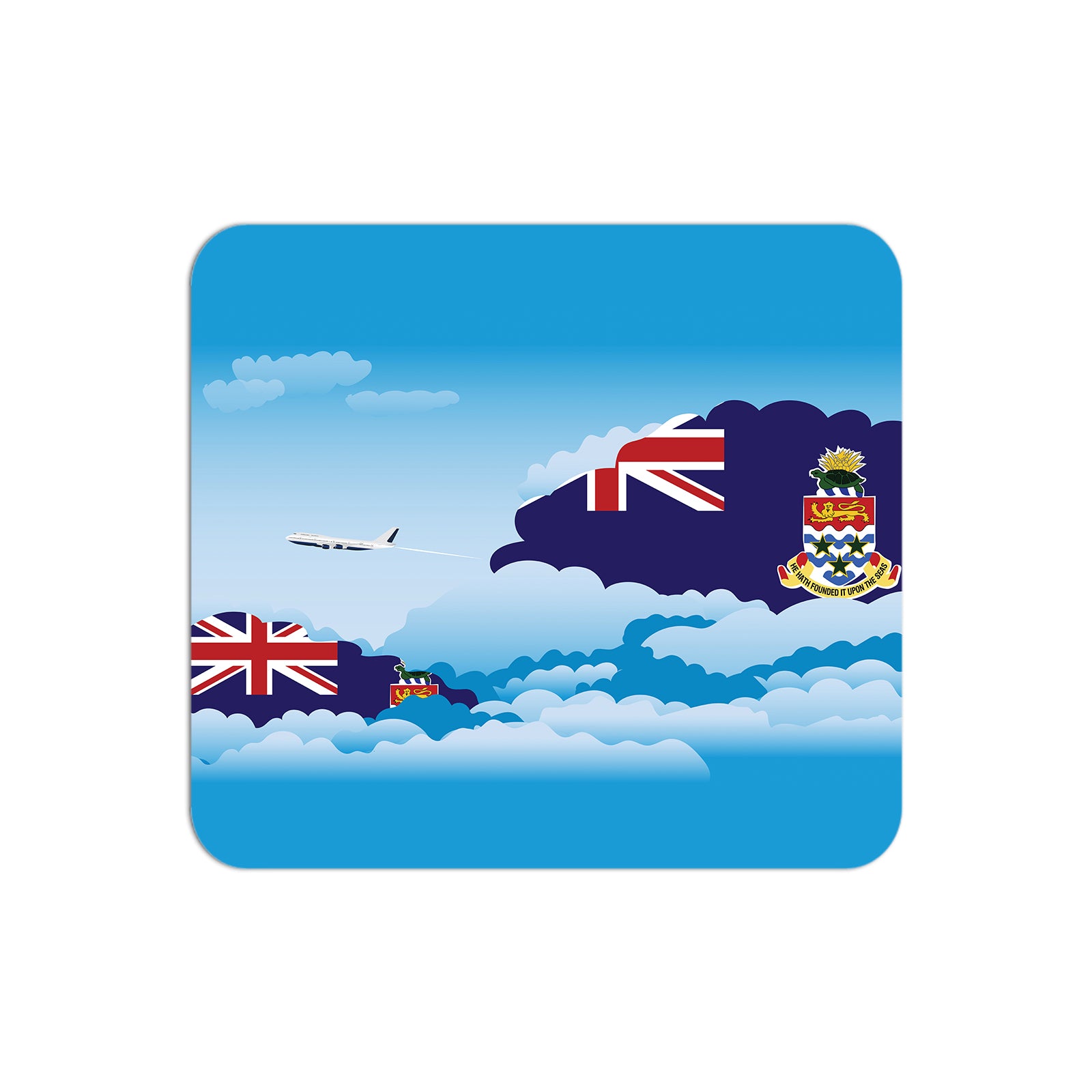 Cayman Islands Airplane Airport Flight Day Clouds Mousepad 