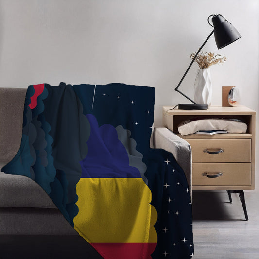 Chad Night Clouds Blankets & Throws | Premium Soft Blankets | City Posters Plus