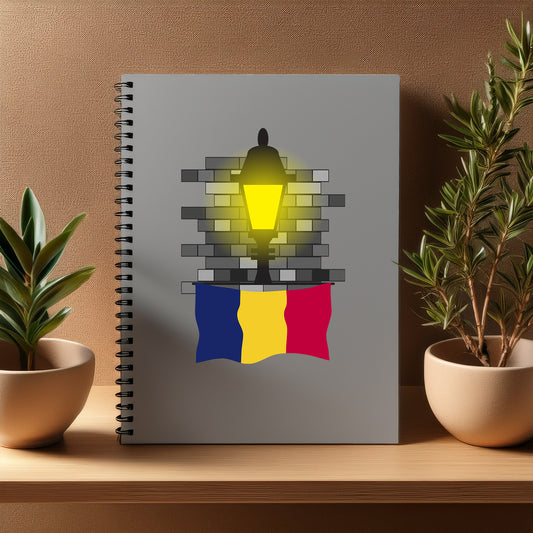 Chad  Street Lamp Bricks Notebook