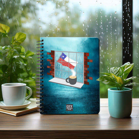 Chile Coffee Rain Notebook