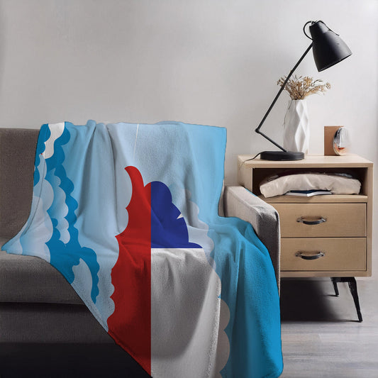 Chile Day Clouds Blankets & Throws | Soft Premium Blankets | City Posters Plus