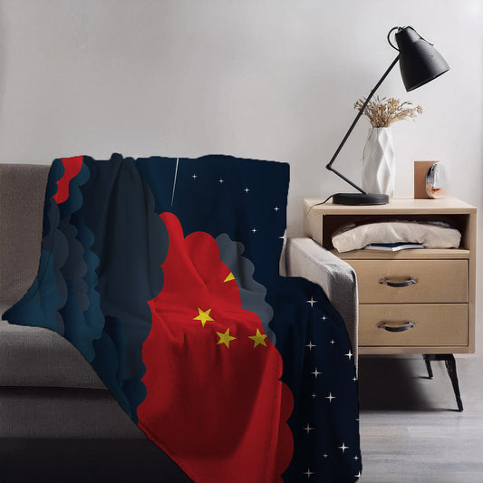 China Night Clouds Blankets & Throws | Premium Soft Blankets | City Posters Plus