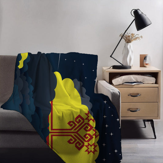Chuvashia Night Clouds Blankets & Throws | Premium Soft Blankets | City Posters Plus