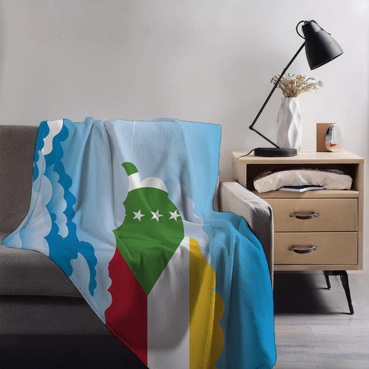 Comoros Day Clouds Blankets & Throws | Soft Premium Blankets | City Posters Plus