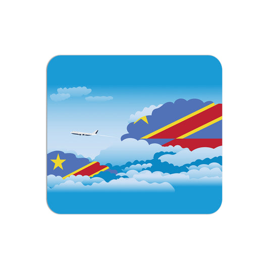 Congo Democratic Republic of the Airplane Airport Flight Day Clouds Mousepad 