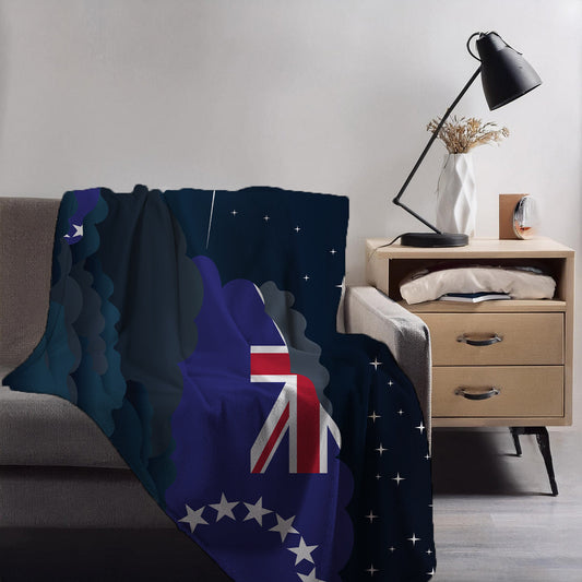 Cook Islands Night Clouds Blankets & Throws | Premium Soft Blankets | City Posters Plus