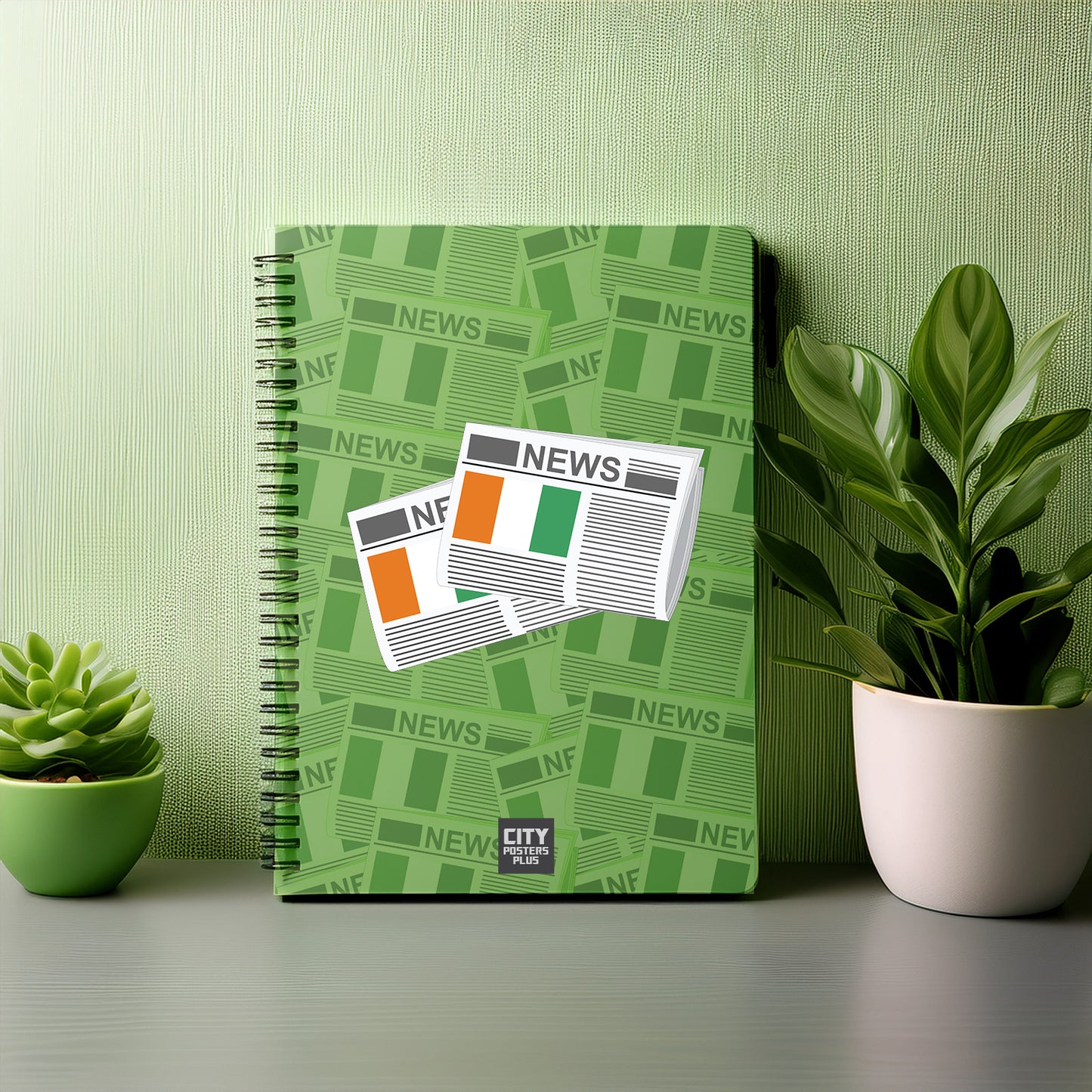 Cote DIvoire Newspapers Notebook