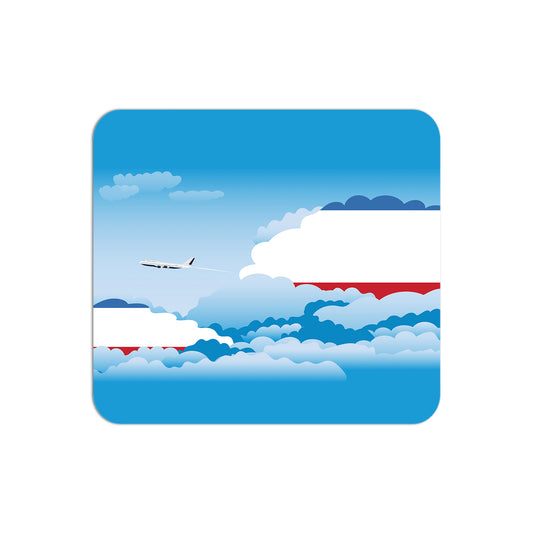 Crimea Airplane Airport Flight Day Clouds Mousepad 