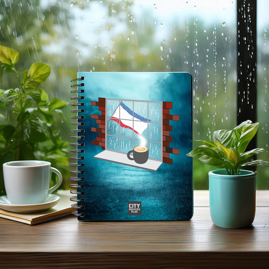 Crimea Coffee Rain Notebook