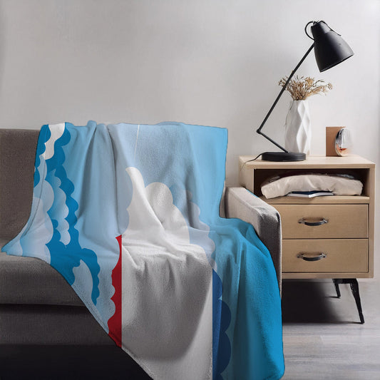 Crimea Day Clouds Blankets & Throws | Soft Premium Blankets | City Posters Plus