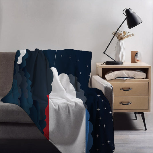 Crimea Night Clouds Blankets & Throws | Premium Soft Blankets | City Posters Plus
