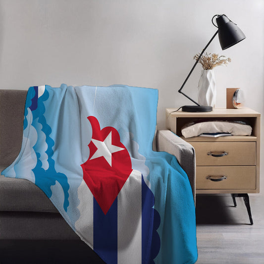 Cuba Day Clouds Blankets & Throws | Soft Premium Blankets | City Posters Plus
