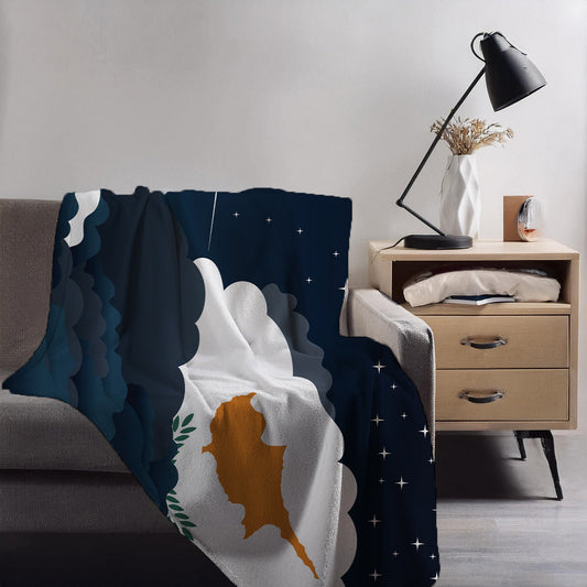 Cyprus Night Clouds Blankets & Throws | Premium Soft Blankets | City Posters Plus
