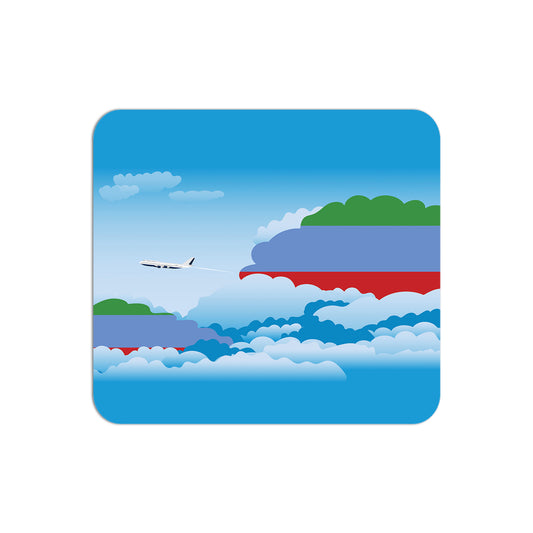 Dagestan Airplane Airport Flight Day Clouds Mousepad 