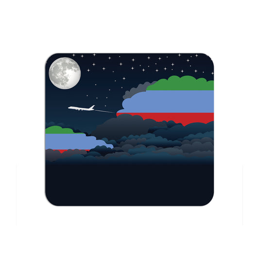 Dagestan Airplane Airport Flight Night Clouds Mousepad 