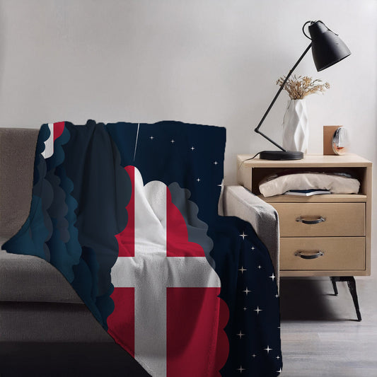 Denmark Night Clouds Blankets & Throws | Premium Soft Blankets | City Posters Plus