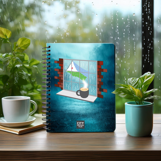 Djibouti Coffee Rain Notebook