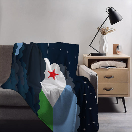 Djibouti Night Clouds Blankets & Throws | Premium Soft Blankets | City Posters Plus