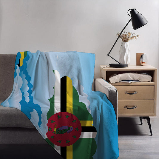 Dominica Day Clouds Blankets & Throws | Soft Premium Blankets | City Posters Plus
