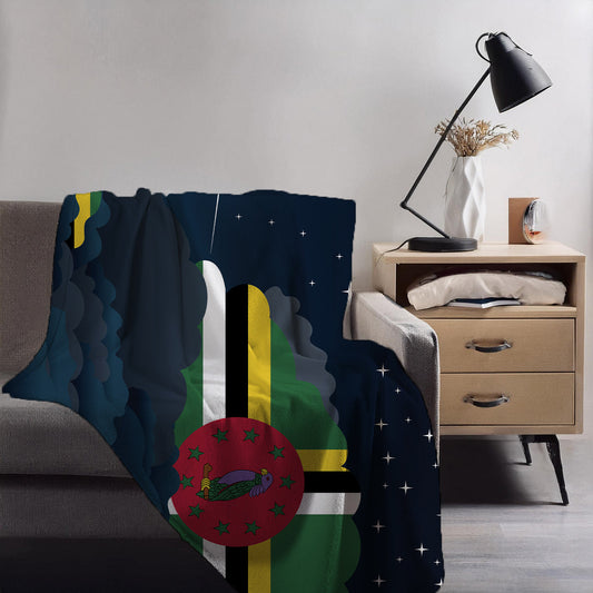Dominica Night Clouds Blankets & Throws | Premium Soft Blankets | City Posters Plus