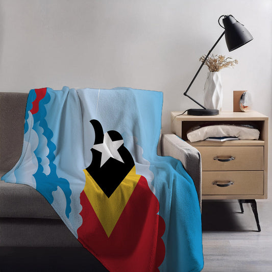 East Timor Day Clouds Blankets & Throws | Soft Premium Blankets | City Posters Plus