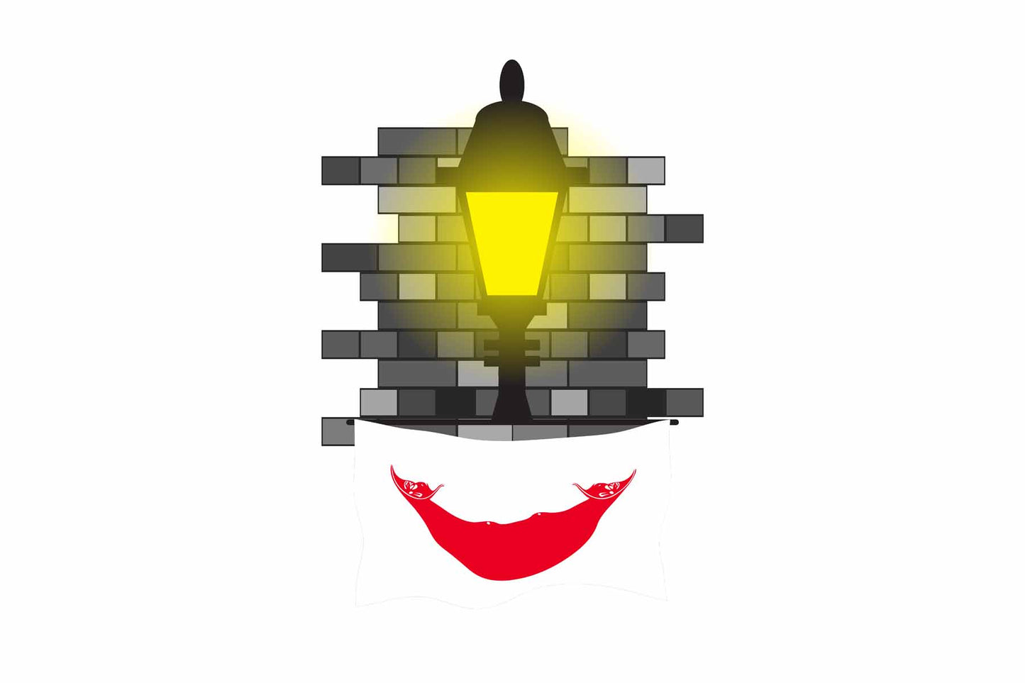 Easter Island Rapa Nui Town Street Lamp Bricks Sticker & Magnet